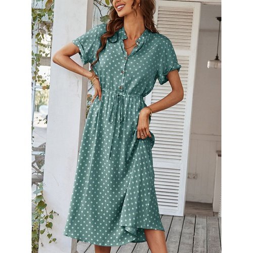 Vestido Poá Katrine