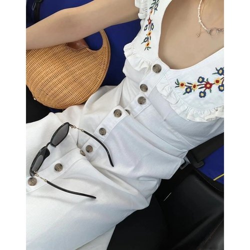 Vestido Algodão Bordado Mariet