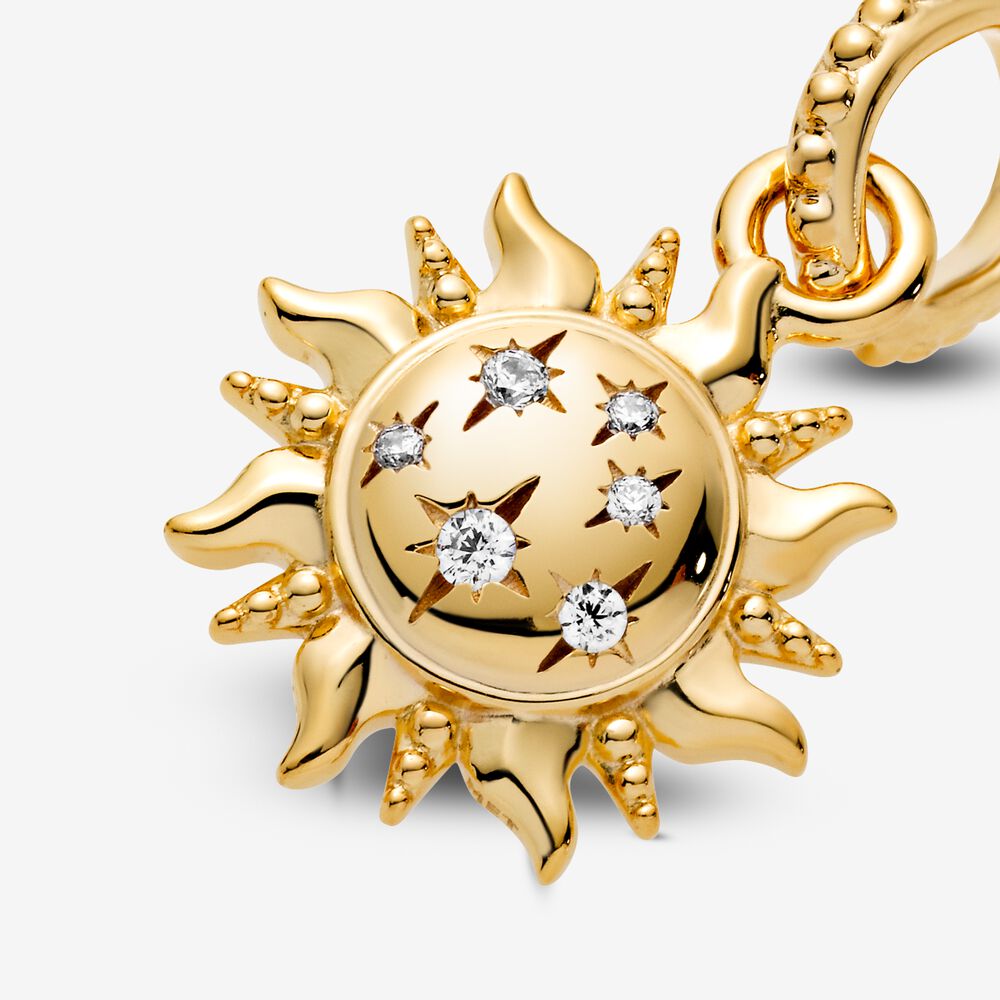 Berloque Dourado Sol