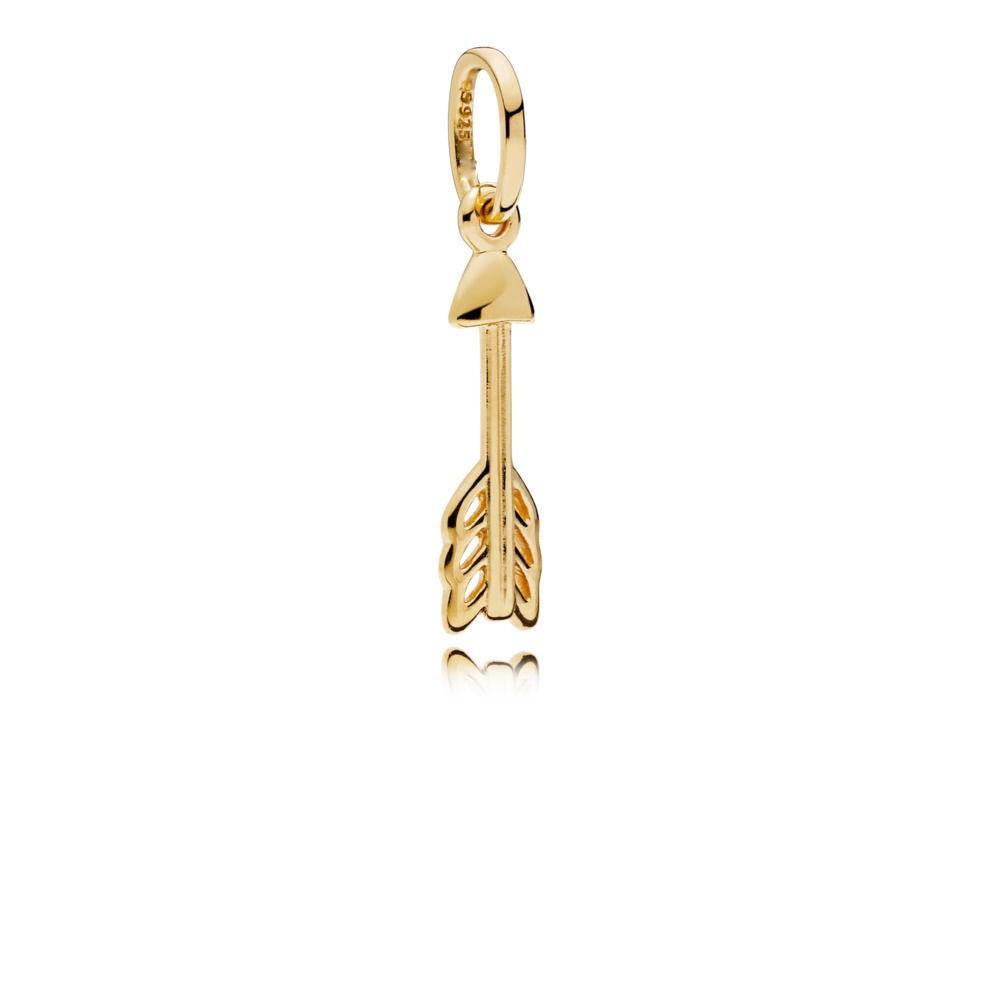 Berloque Dourado Flecha Cupido