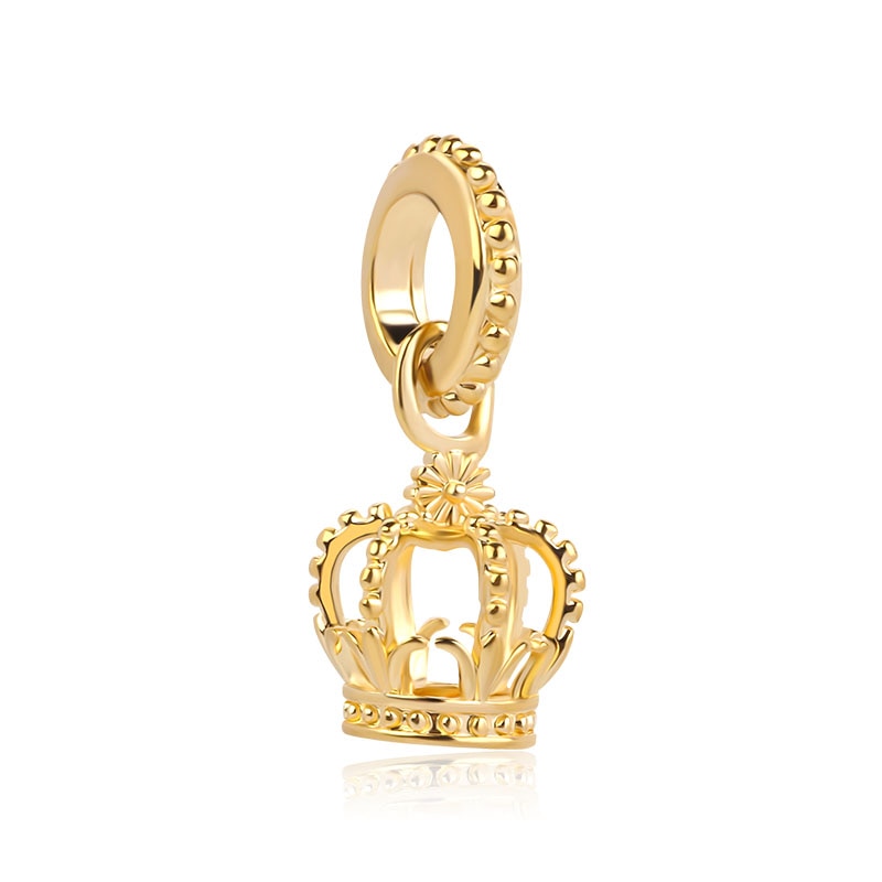 Berloque Coroa Banhado a Ouro