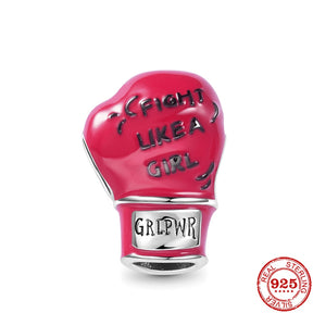Berloque Charm Prata 925 Fight Like a Girl