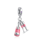 Berloque Espumante Brinde Pink