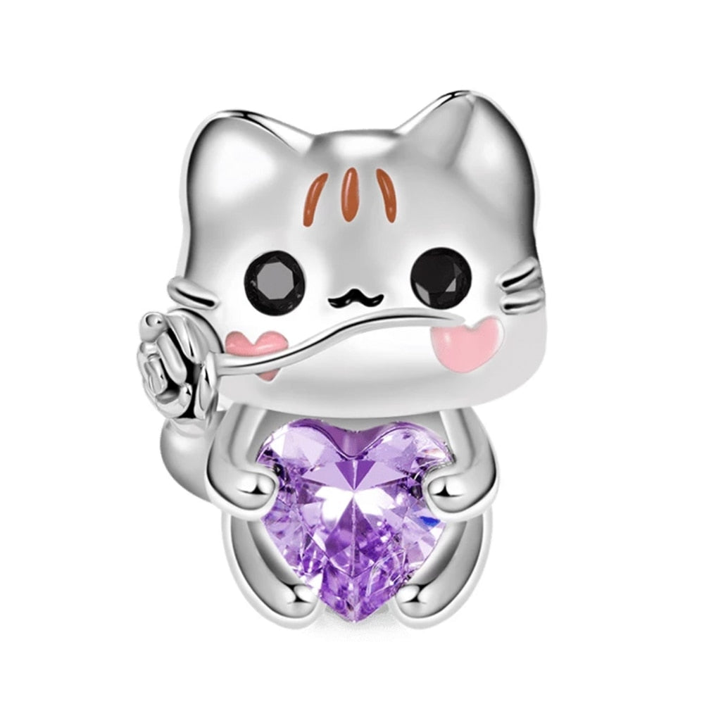 Berloque Separador Gatinho Lilac
