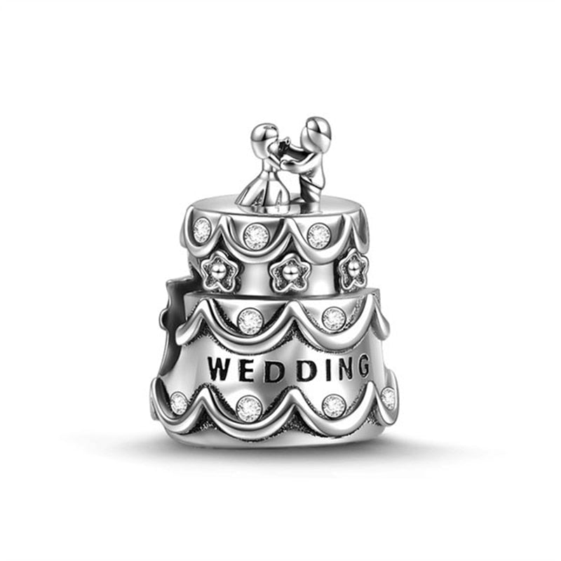 Berloque Bolo de Casamento