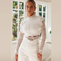 Blusa Cropped Renda Milis