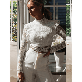 Blusa Cropped Renda Milis