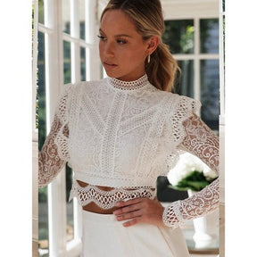 Blusa Cropped Renda Milis