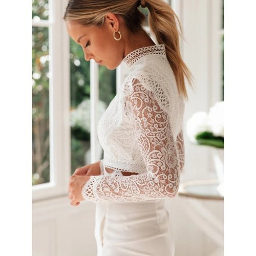 Blusa Cropped Renda Milis