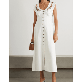 Vestido Algodão Bordado Mariet