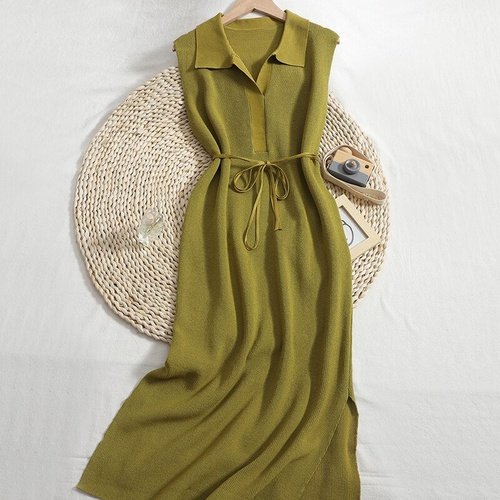 Vestido Midi Tricot Cessi